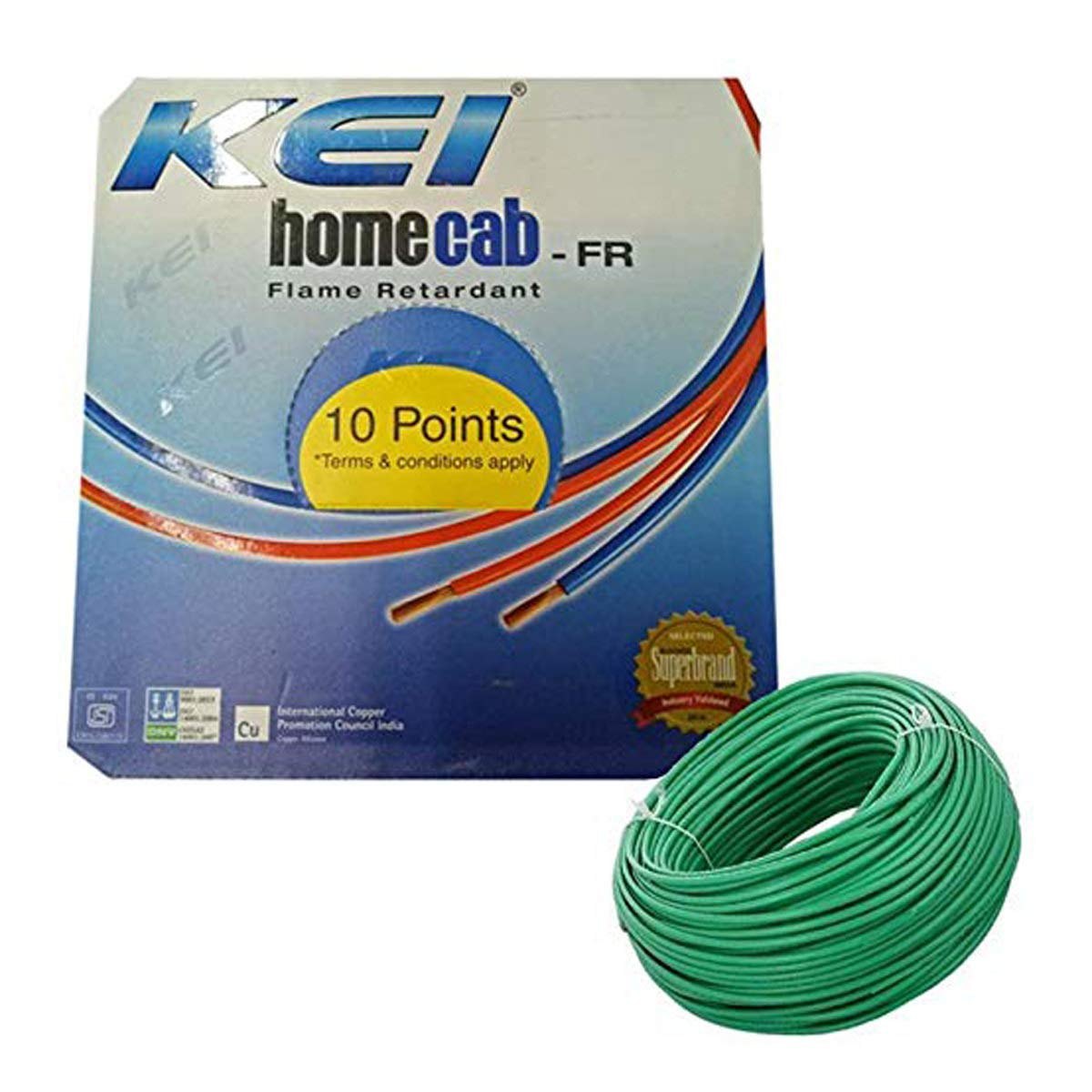 KEI HOMECAB 1.5 SQMM FR PVC WIRE (90MTR)