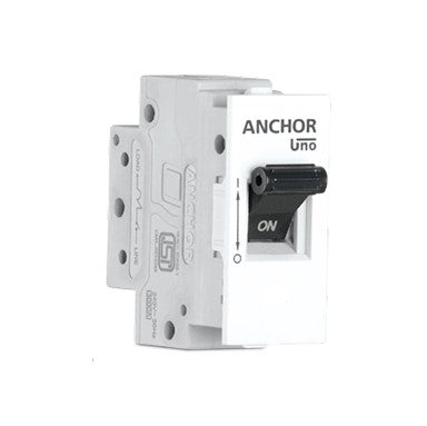 Anchor Roma Urban 6A Single Pole C Curve Silver Mini Modular MCB, 66151S, (Pack of 12)