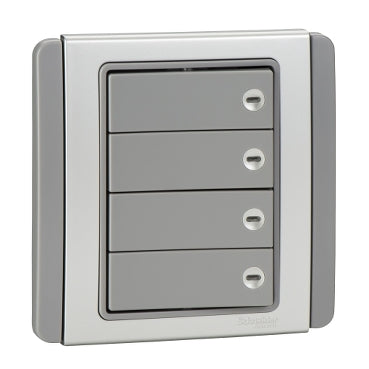 Schneider Claria 4-Gang Switch