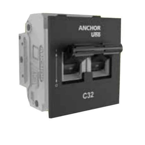 Anchor Roma Classic Uno 32A Single Pole C Curve White Mini Modular MCB, 98074, (Pack of 12)