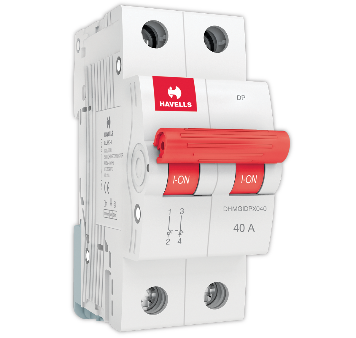 Havells X7 ISOLATOR Double Pole DHMYIDPX063 (Switching Devices)