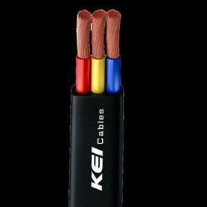 KEI 2.50 sqmm 3 core Flat Submersible Cables (100MTR)