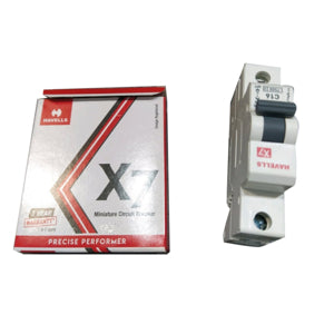 Havells X7 16.0A DHMYCSPM016 Single Pole C Curve MCB, (Pack of 12 )
