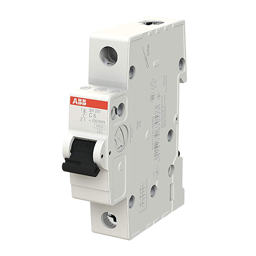 ABB 16A C Curve Single Pole MCB, SH201M-C 16NA (Pack of 6)