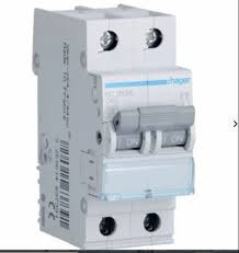 Hager 50.0 A Double pole C Carve 6kA ( Packe Of 6 )