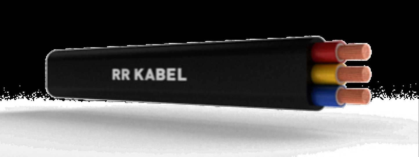 RR 6.0 Sqmm (84/0.3) 3 Core Submersible Flat Cable 1100V (100 MTR)