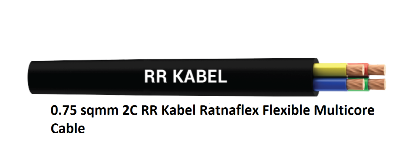 RR FR 0.75 Sqmm Single Core Flexible Cable 1100 V (90 MTR)