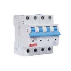 Schneider Electric Acti9 xC60 4A C-Curve Four Pole MCB, A9N4P04C, Breaking Capacity: 10 kA, (Pack of 6)