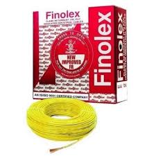 Finolex FR PVC 10 sqmm Single Core Heavy Duty Flexible Cable, 1100V (100Mtr)