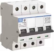 L&T Tripper 16A C-Curve Four Pole MCB, BA40160C