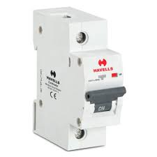 Havells 0.5 A- 5 A SPN MCB C Carve ( DHMGCSPF0.5- 063 ) IS/IEC 60898-1