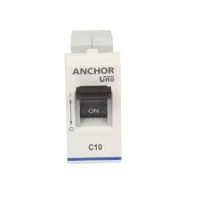 Anchor Ziva 6A Single Pole C Type Mini MCB, 68980 (Pack of 6)