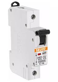 Selvo 10A C Curve Single Pole MCB, GSELSPC12002, (Pack of 12)