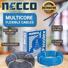 Finolex FR PVC 25 sqmm Multicore Heavy Duty Flexible Cable, Round Sheathed, 1100V (100Mtr)