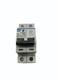 L&T Tripper 6A C-Curve Double Pole MCB, BA20060C