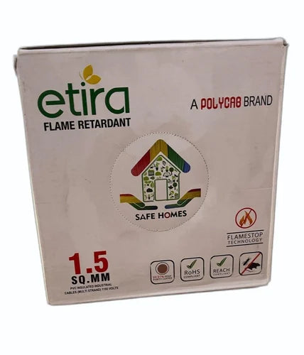Polycab 1.5 sqmm ETIRA House Wires 90 Meter Copper