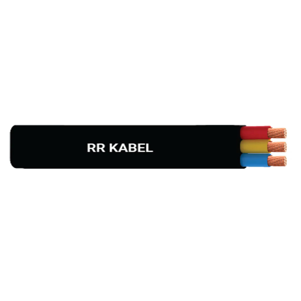 RR 4.0 Sqmm (56/0.3) 3 Core Submersible Flat Cable 1100V (100 MTR)