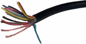 Havells 10.0 Sqmm Multicore Black PVC Insulated Copper Conductor Round Flexible Industrial Cable, ( 100MTR)