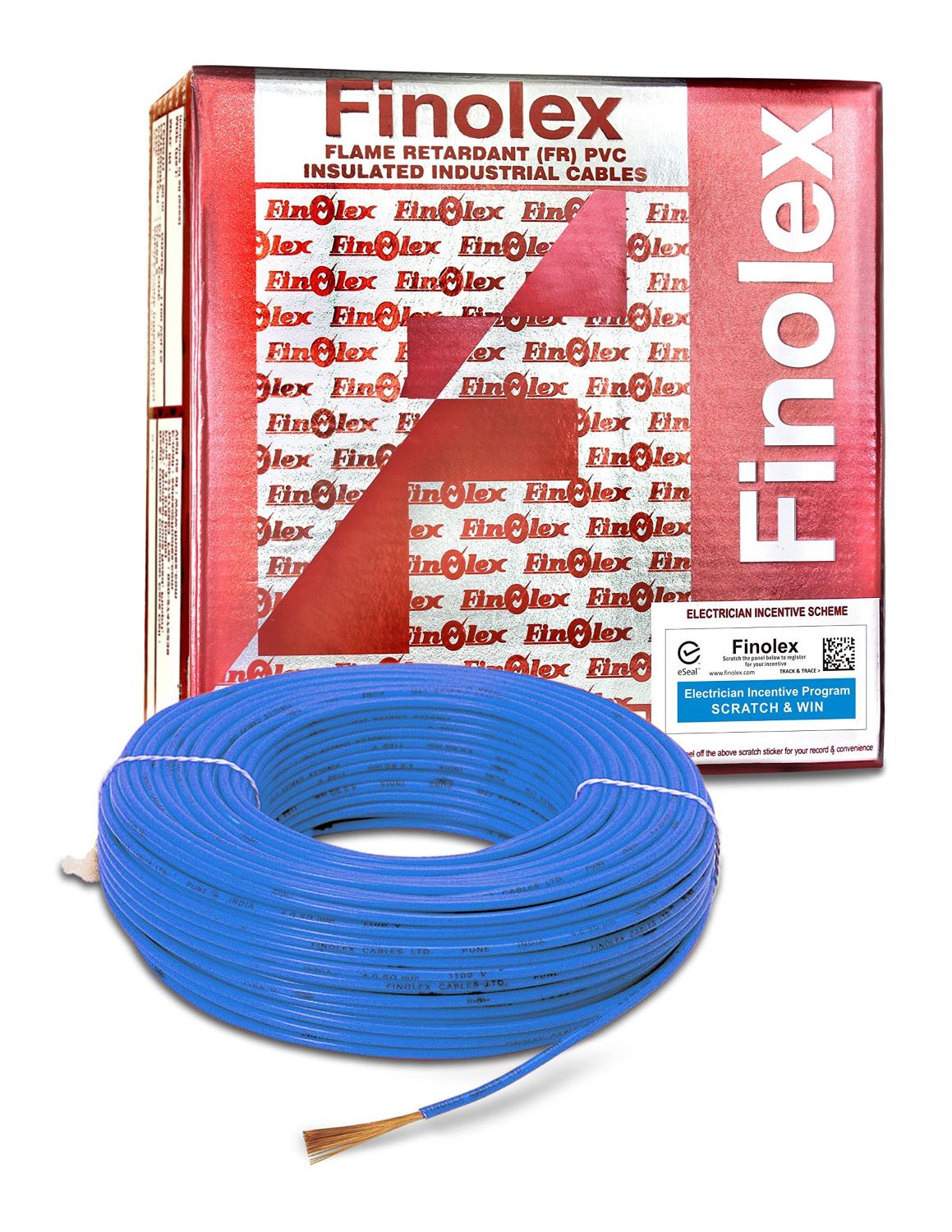 FINOLEX FR 2.50 Sqmm Silver Pack Single Core Industrial Cable 1100V (90MTR)