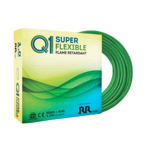 RR SUPERX GREEN HRFR 1.50 Sqmm Industrial Cable 1100V (90 MTR)