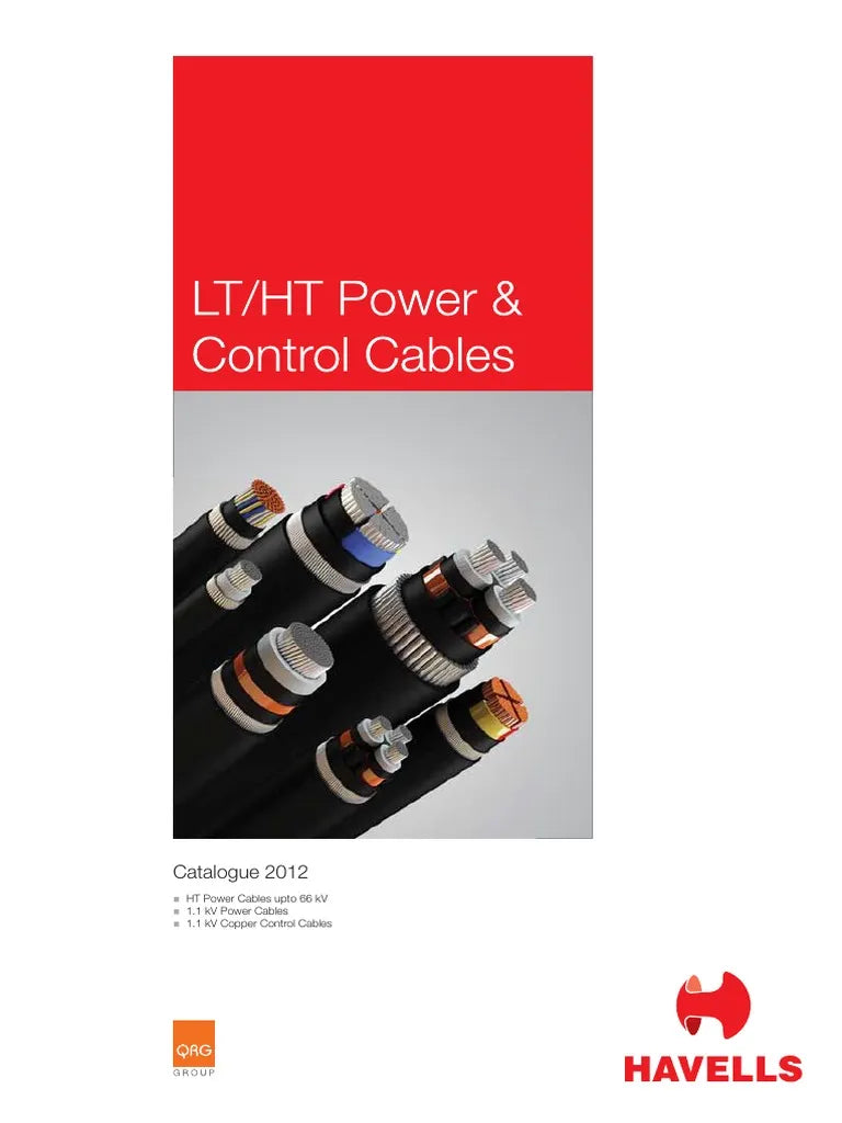 Havells 2 core Copper PVC Sheathed XLPE Low Tension Un-Armoured Power Cable, 2XY