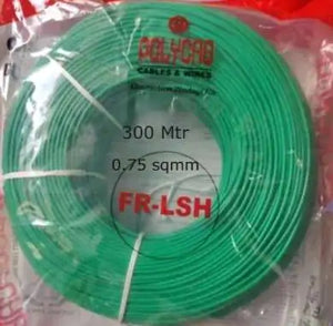 1.0 sqmm Polycab Green Wire +