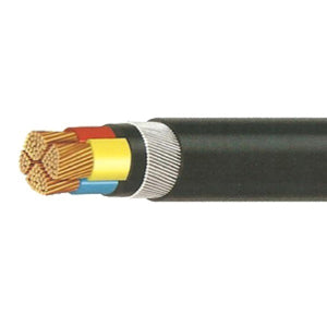 KEI 185.0 sqmm Copper PVC Sheathed XLPE Low Tension 2XY Un-Armoured Power Cable, ( 1 METER )