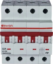 Selvo 63A C Curve Four Pole MCB, GSELFPC12048, (Pack of 6)