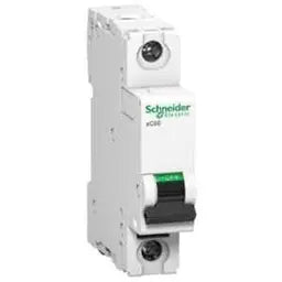 Schneider Electric Acti9 xC60 25A C-Curve Single Pole MCB, A9N1P25C, Breaking Capacity: 10 kA, (Pack of 12)