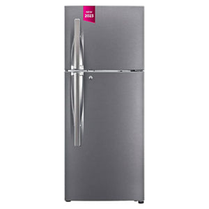 LG 242L, 2 Star, Smart Inverter Compressor, Dazzle Steel Finish, Frost-Free Double Door Refrigerator