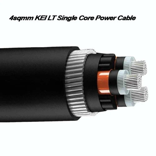 KEI 185.0 sqmm Aluminum PVC Sheathed XLPE Low Tension  Armoured Power Cable, ( 1 METER )