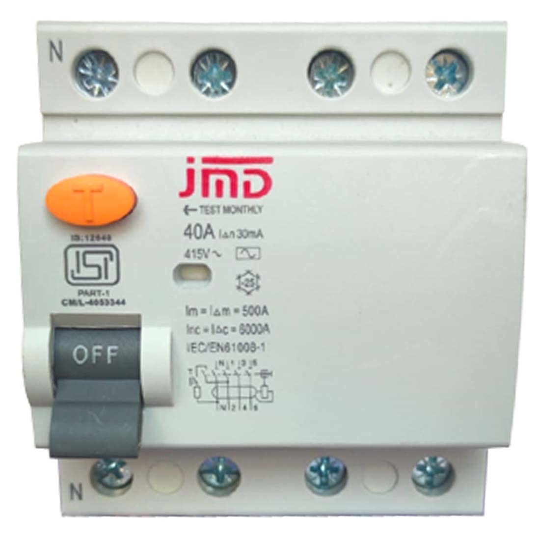 Havells X7 25.0A  Double Pole DHRYCTDF030025 - DHRYCTDF100025 Residual Current Circuit Breakers/Earth Leakage Circuit Breakers (RCCBs/ELCBs) - ‘AC’