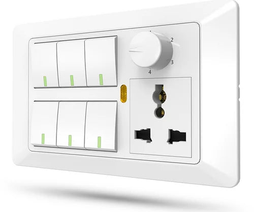 Schneider Electric ZENcelo India 6 Module Surround and Gridplate