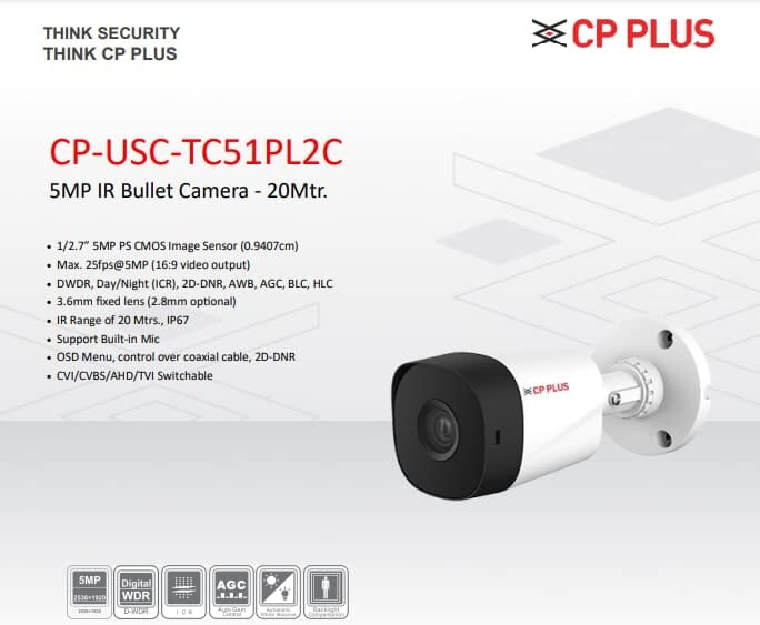 CP Plus Bullet Camera HAC-B1A21P