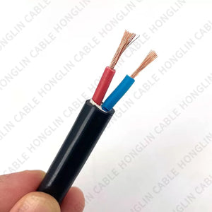 RR 2 core Copper Braided Flexible PVC Cable 1100V (100 MTR)