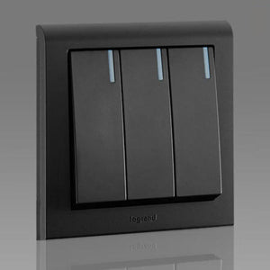 Legrand Myrius 3-Gang Switch