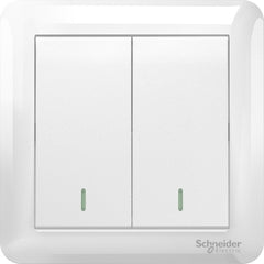 Schneider Claria 2-Gang Switch