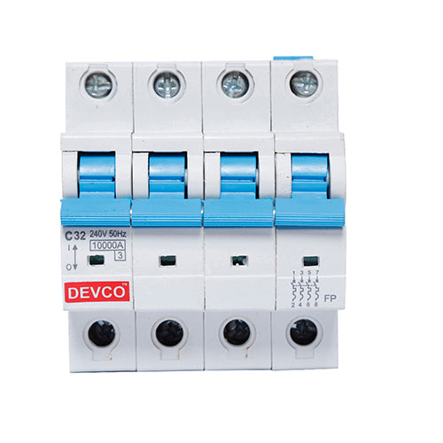 Devco  C Curve Triple Pole MCB