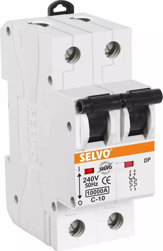 Selvo 32A C Curve Double Pole MCB, GSELDPC12022, (Pack of 12)