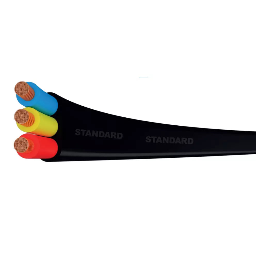 Havells flat Three core PVC Insulated & PVC Sheathed Industrial submersible Cable (100MTR)