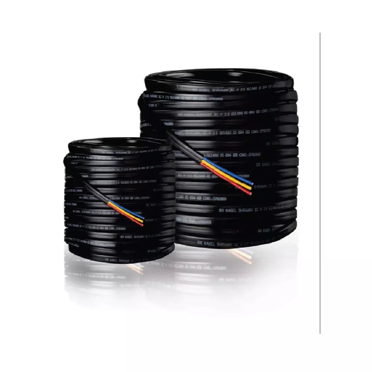 RR 16.0 Sqmm (126/0.4) 3 Core Submersible Flat Cable 1100V (100 MTR)