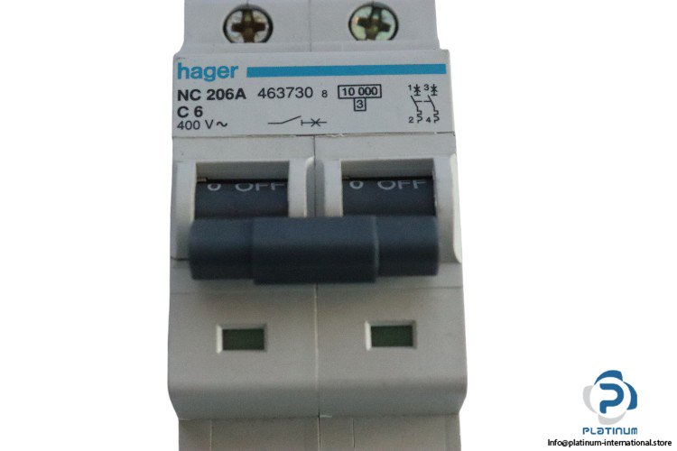 Hager Three Pole C Curve  MCB