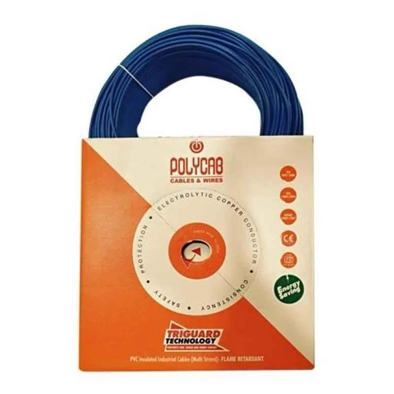 polycab 0.75sqmm 300Mtrs FR industrial Multistrands cable