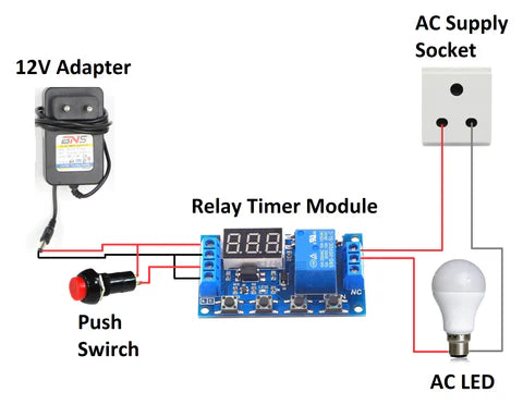 L&T	Time Delay Relay 12V DC