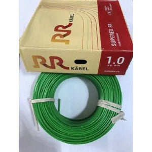 RR SUPERX GREEN HRFR 1.00 Sqmm Industrial Cable 1100V (90 MTR)