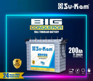 Su-Kam Big Conqueror Tall Tubular batteries
