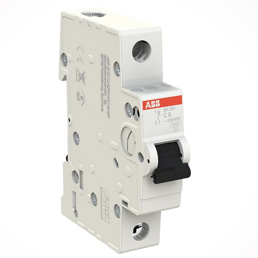 ABB 40A C Curve Single Pole MCB, SH201M-C 40NA (Pack of 6)