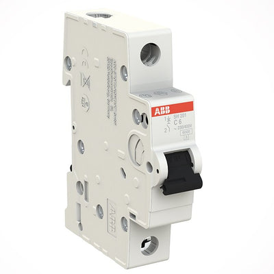 ABB 40A C Curve Single Pole MCB, SH201M-C 40NA (Pack of 6)
