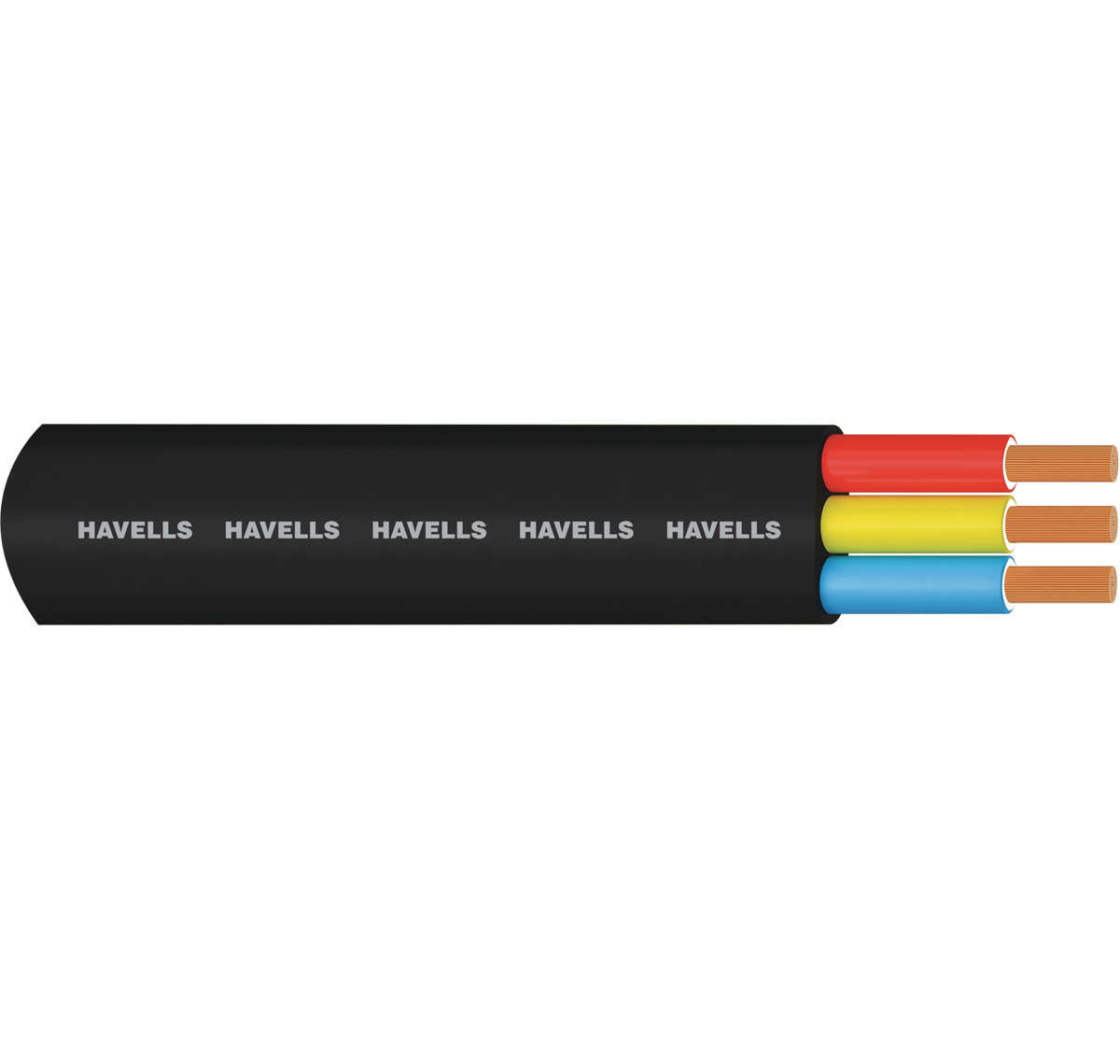 RR 16.0 Sqmm (126/0.4) 3 Core Submersible Flat Cable 1100V (50 MTR)