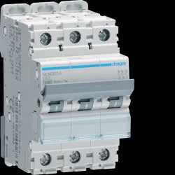 Hager 6.0 A Three pole C Carve 6kA ( Packe Of 4 )